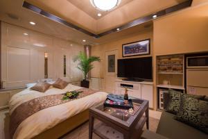 TV a/nebo společenská místnost v ubytování Hotel Sulata Ashikaga (Adult Only)