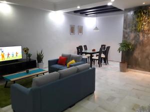 Posezení v ubytování JB Homestay Bukit Indah WiFi CIQ Mall Legoland Free Parking