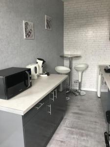 Kuchyň nebo kuchyňský kout v ubytování gite du moulin