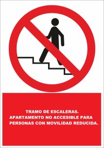 ベラにあるTu Hogar en Verazulの階段上昇警告