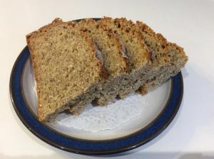 a slice of bread sitting on a plate at Dewhamill in Bellaghy