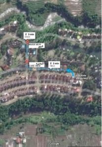 a map of the approximate location of the proposed site at Villa Kota Bunga NA2 in Puncak