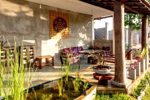 Posezení v ubytování Nelu Villa Sigiriya