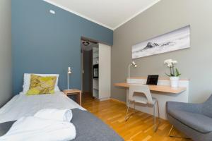 Postel nebo postele na pokoji v ubytování Fast Hotel Svolvær
