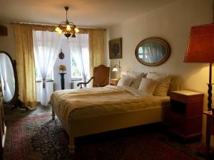 Postel nebo postele na pokoji v ubytování Penzion V polích