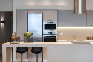 Kuchyňa alebo kuchynka v ubytovaní Fani Luxury Apartments Stavros