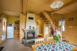 Køkken eller tekøkken på Domki Falsztyn