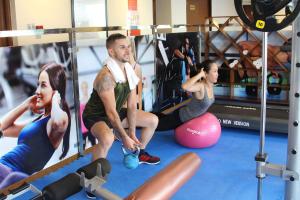 Fitness centrum a/nebo fitness zařízení v ubytování Avatar Danang Hotel