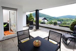 En balkong eller terrasse på Ferienwohnung Inge Steinrücken