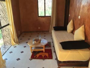 Posezení v ubytování Kasbah Titrit & Spa