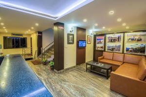 Posezení v ubytování Kathmandu Sunny Hotel
