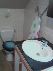 Koupelna v ubytování Gîte Lézardrieux + 25 fotografií