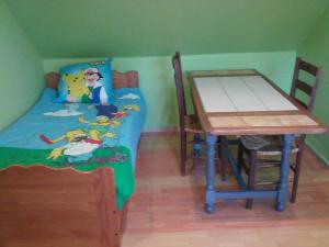 Postel nebo postele na pokoji v ubytování Gîte Lézardrieux