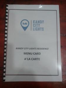 Certifikát, hodnocení, plakát nebo jiný dokument vystavený v ubytování Kandy Citylights Residence
