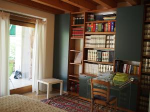 Knihovna v bed and breakfast