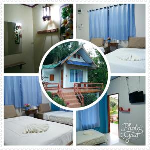 a collage of photos of a hotel room at Huensala Homestay in Ban Wang Khon +49 photos
