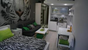 Kuchyň nebo kuchyňský kout v ubytování White Tiger in New Gudauri II