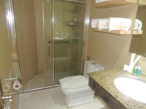 Koupelna v ubytování Dela Chambre Hotel
