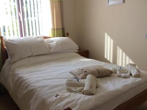 מיטה או מיטות בחדר ב-Rudan Guest House