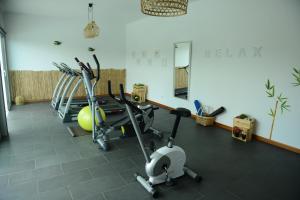 Fitness centrum a/nebo fitness zařízení v ubytování AboimHouse