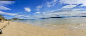 a view of a beach with the ocean at Manfield Seaside Bruny Island in Alonnah