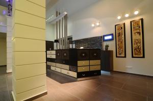 TV a/nebo společenská místnost v ubytování Park Hotel