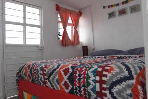 Postel nebo postele na pokoji v ubytování Hostal La Isla