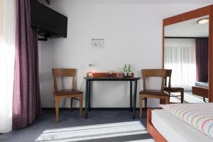 TV a/nebo společenská místnost v ubytování Hotel-Restaurant Ackersand