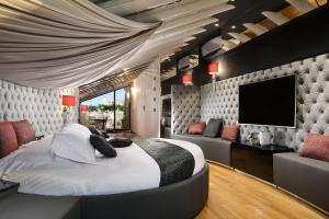 Кът за сядане в Lifestyle Suites Rome