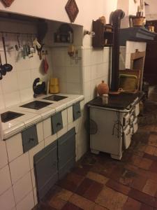 Kuchyň nebo kuchyňský kout v ubytování Palazzo De Fabritiis