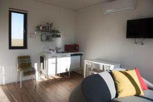 TV a/nebo společenská místnost v ubytování Brú Guesthouse
