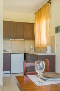 Kuchyň nebo kuchyňský kout v ubytování Olivera Apartments