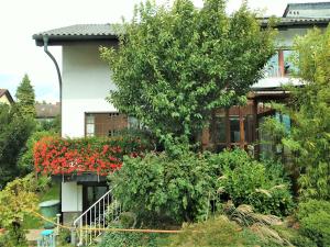 ジンスハイムにあるApartment Gabrieleの木と花の家