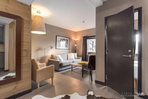 Posezení v ubytování Highland Lodge