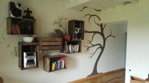 Biblioteca nella casa vacanze
