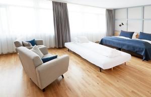Fosshotel Reykholt客房内的一张或多张床位