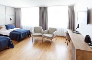 Fosshotel Reykholt的电视和/或娱乐中心