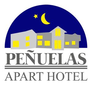 a logo for a apartment hotel at night with the moon and stars at Apart Hotel Penuelas in Coquimbo