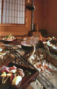 A restaurant or other place to eat at Takimi Onsen Inn that only accepts one group per day