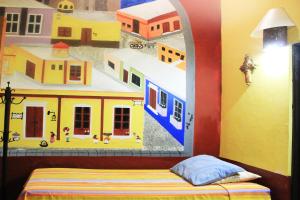 Voodi või voodid majutusasutuse Hostel Casa Zalaoui toas
