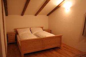 Posteľ alebo postele v izbe v ubytovaní Chalet Alte Mühle