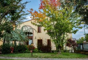 una casa con un albero di fronte di Agriturismo Tre Rondini a Legnago