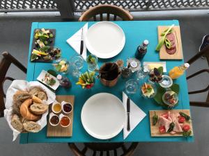 Možnosti snídaně pro hosty v ubytování Fügekert - Bed&Wine