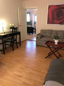 Posezení v ubytování Skärplinge Gästis B&B