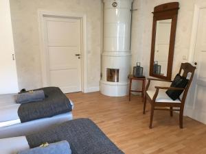 Posezení v ubytování Skärplinge Gästis B&B