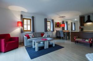 Posezení v ubytování Apartmány Nová Pec