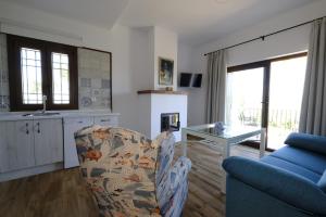 Istumisnurk majutusasutuses Casas de Alisné