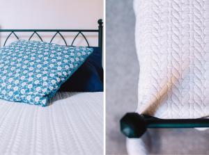 Een bed of bedden in een kamer bij La Casetta Di Filippo E Chiara