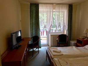 TV a/nebo společenská místnost v ubytování Well Hotel