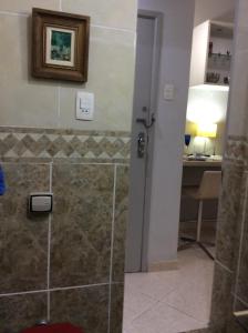 Phòng tắm tại Charmoso Apartamento Leme/copacabana
